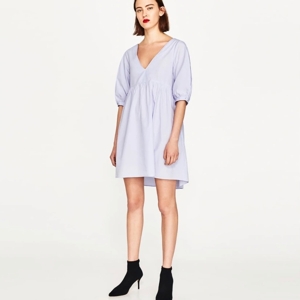 Zara Cotton Babydoll Dress Size S